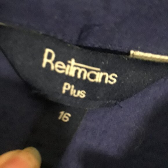 Reitmans Plus size 16 Blue Blouse - Picture 2 of 4